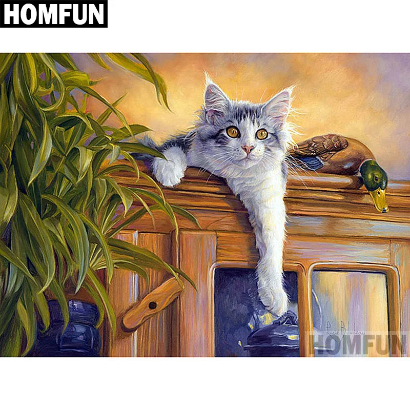 HOMFUN Full Square/Round Drill 5D DIY Diamond Painting "Cat duck" Embroidery Cross Stitch 5D Home Decor Gift A06756
HOMFUN Full Square/Round Drill 5D DIY Diamond Painting "Cat duck" Embroidery Cross Stitch 5D Home Decor Gift A06756