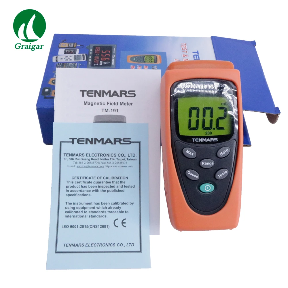 TM-191 EMF Electromagnetic Magnetic Field Meter Measuring Electromagnetic Fields of Extremely Low Frequency(ELF) of 30 to 300Hz
TM-191 EMF Electromagnetic Magnetic Field Meter Measuring Electromagnetic Fields of Extremely Low Frequency(ELF) of 30 to 300Hz
