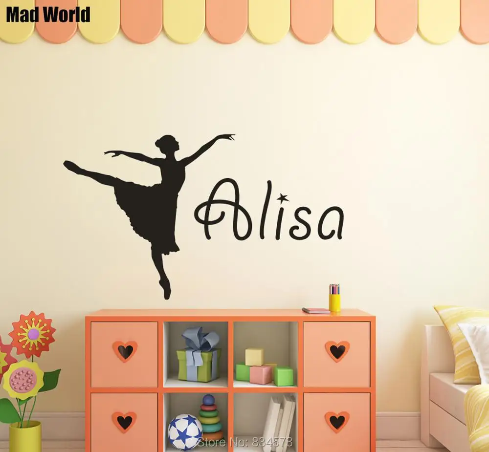 Mad World-Personalised Girl Name Ballerina Dance Wall Art Stickers Wall Decal Home DIY Decoration Removable Decor Wall Stickers
Mad World-Personalised Girl Name Ballerina Dance Wall Art Stickers Wall Decal Home DIY Decoration Removable Decor Wall Stickers