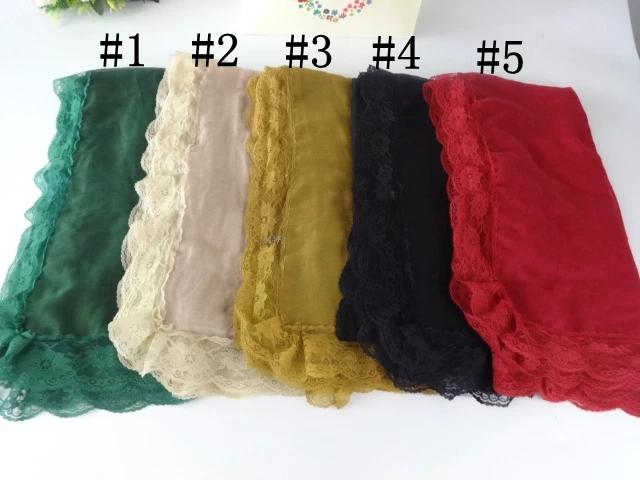 Plain Floral Lace Borders Scarf Long Women Shawl Muslim Head Wrap Hijab Cotton Viscose Scarf Romantic Luxury Shawl 10pcs/lot
Plain Floral Lace Borders Scarf Long Women Shawl Muslim Head Wrap Hijab Cotton Viscose Scarf Romantic Luxury Shawl 10pcs/lot