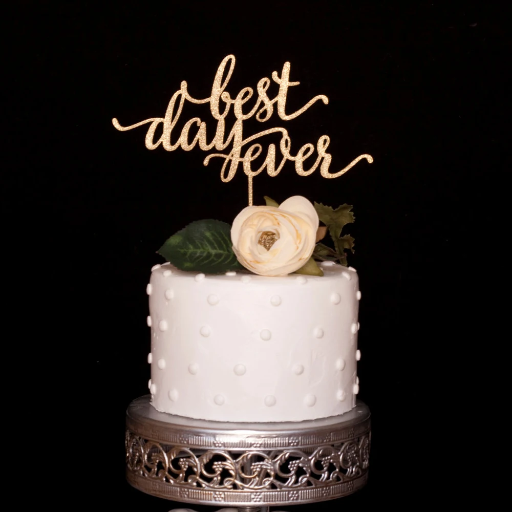 Rustic Best Day Ever Wedding Cake Topper,Romantic Engagement Cake Topper Wood Mirror Gold Silver Party Decor For Bridal Shower
Rustic Best Day Ever Wedding Cake Topper,Romantic Engagement Cake Topper Wood Mirror Gold Silver Party Decor For Bridal Shower