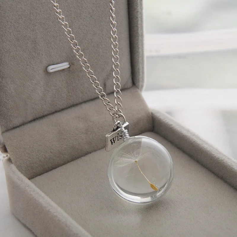 Ball Shape Dandelion Necklaces Handmade Natural Gem stone Sided Trade Jewelry Wholesale Charm Women Korea Necklace
Ball Shape Dandelion Necklaces Handmade Natural Gem stone Sided Trade Jewelry Wholesale Charm Women Korea Necklace