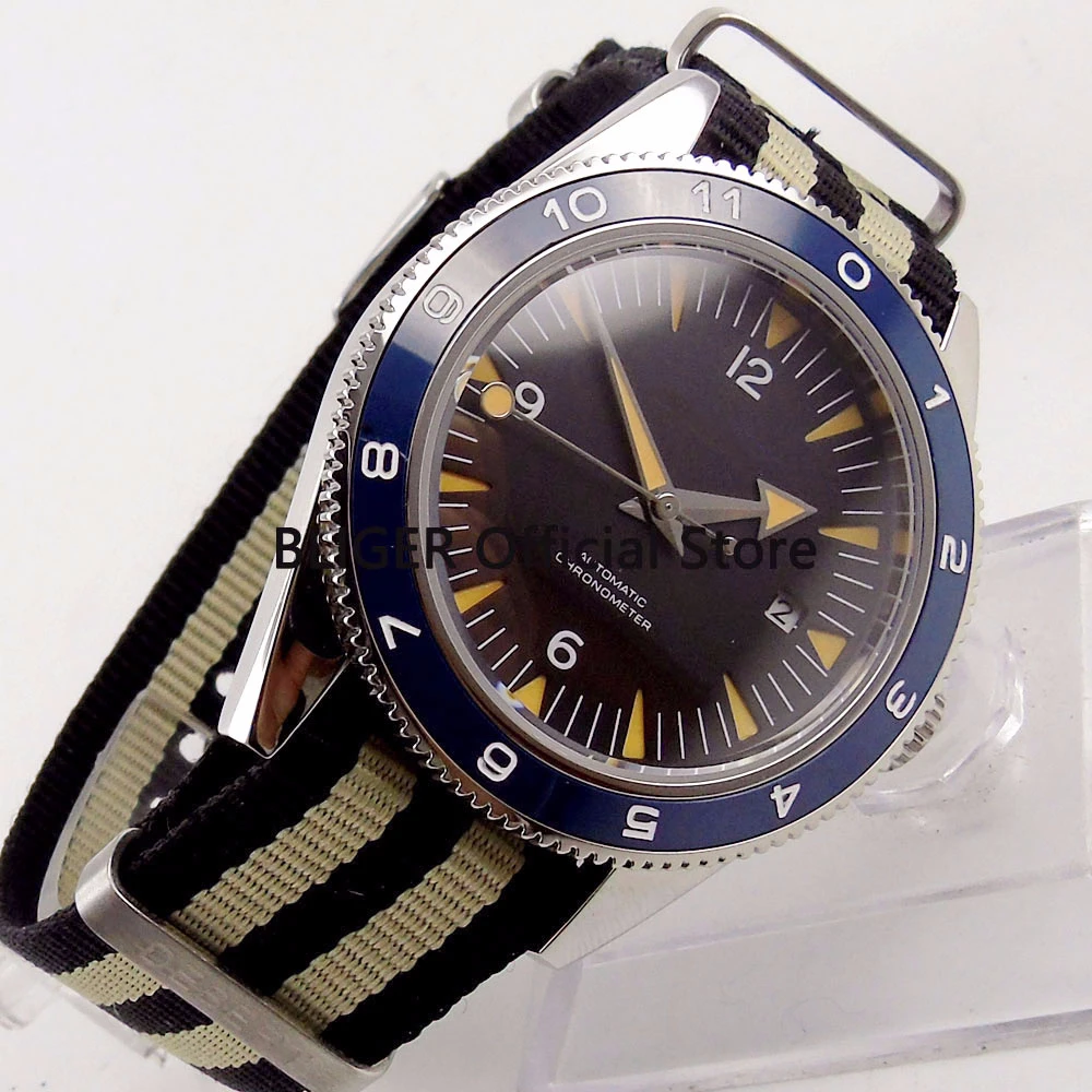 Sapphire Glass 41mm Nologo Dial Men's Watch Blue Ceramic Bezel Luminous Marks Automatic Movement Wristwatch
Sapphire Glass 41mm Nologo Dial Men's Watch Blue Ceramic Bezel Luminous Marks Automatic Movement Wristwatch