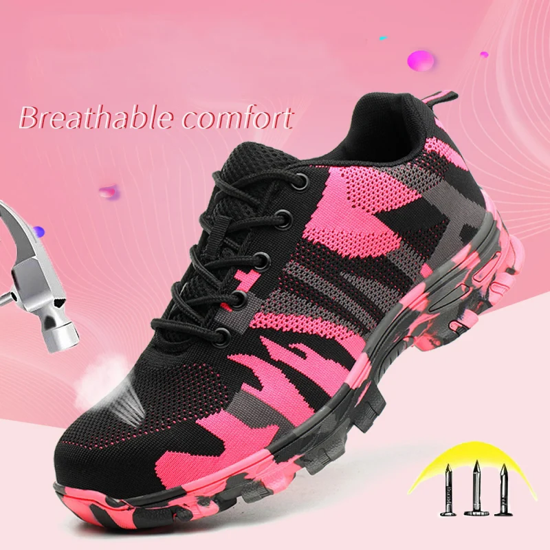 Women Steel Toe Safety Work Shoes Industrial Construction Sneakers Puncture Proof Lightweight Breathable Slip Resistant Shoes
Women Steel Toe Safety Work Shoes Industrial Construction Sneakers Puncture Proof Lightweight Breathable Slip Resistant Shoes