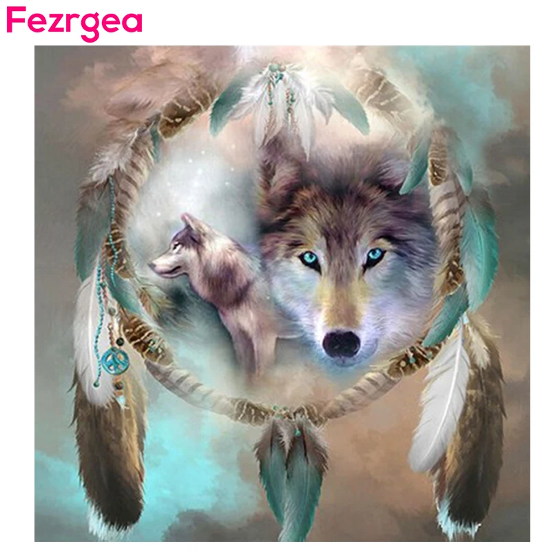 Fezrgea 5D DIY Full Square Diamond Painting Animal Wolf Diamond Embroidery Cross Stitch Mosaic Needlework Crafts Christmas Decor
Fezrgea 5D DIY Full Square Diamond Painting Animal Wolf Diamond Embroidery Cross Stitch Mosaic Needlework Crafts Christmas Decor