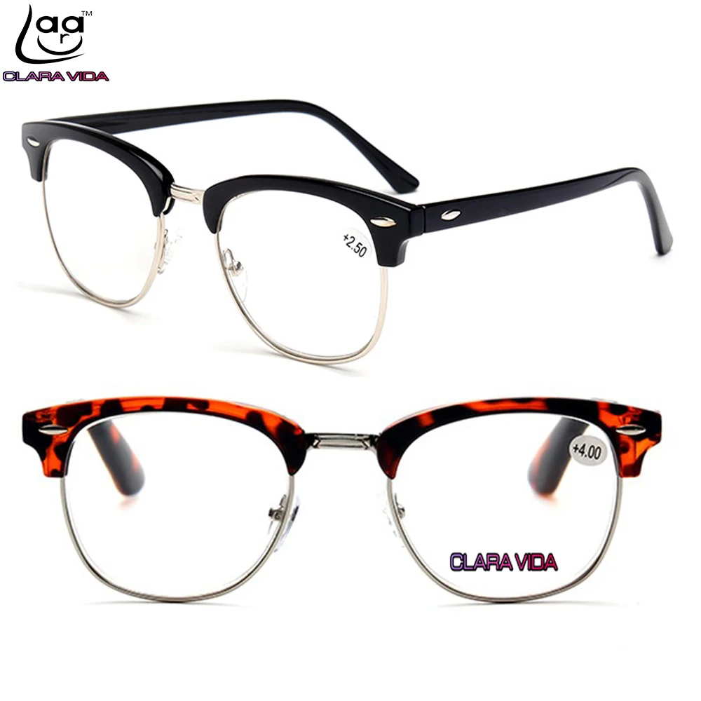 = Clara Vida Classic Retro Vintage Rivet Style Handmade Reading Glasses +1 +1.5 +2 +2.5 +3 +3.5 +4 Can Custom Made The Lenses
= Clara Vida Classic Retro Vintage Rivet Style Handmade Reading Glasses +1 +1.5 +2 +2.5 +3 +3.5 +4 Can Custom Made The Lenses