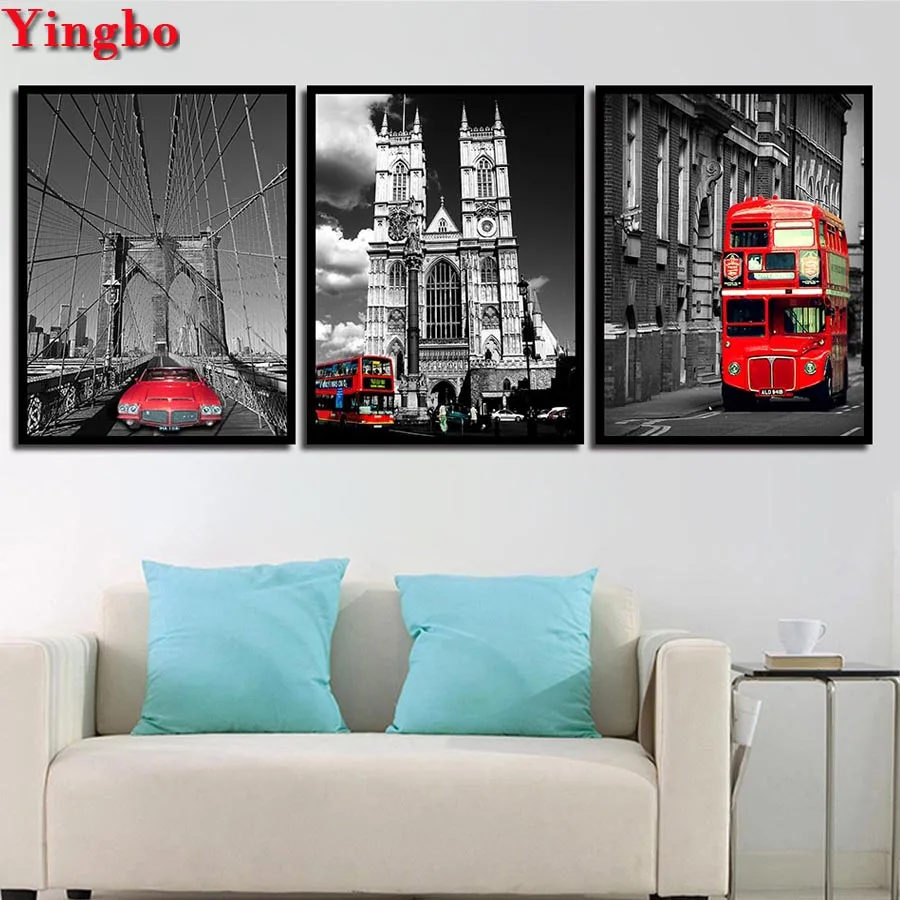 Nursery Decoration Street Red Car Landscape diamond paintin cross stitch beads embroidery diamond mosaic 3 pcs wall decoration
Nursery Decoration Street Red Car Landscape diamond paintin cross stitch beads embroidery diamond mosaic 3 pcs wall decoration