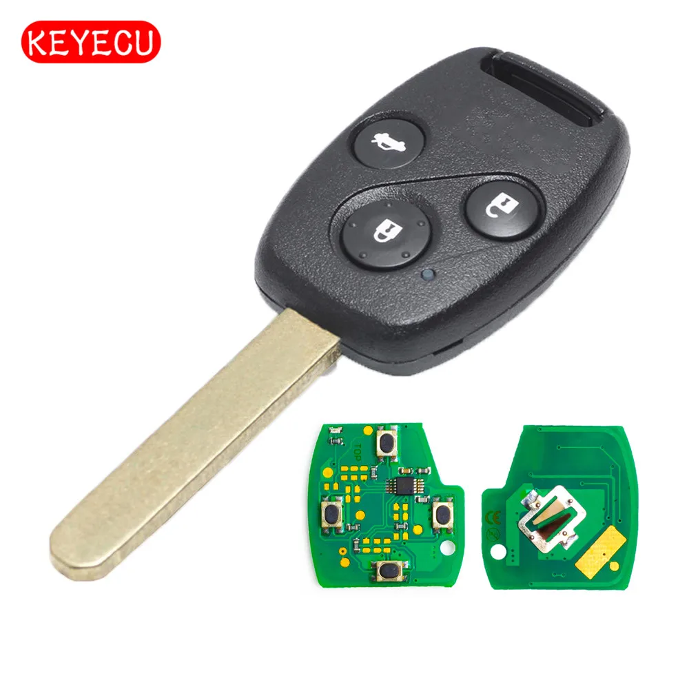 Пульт дистанционного управления Keyecu Keyless Entry, 3 кнопки, 433 МГц, чип ID8E для Honda Accord CRV Jazz HRV
Пульт дистанционного управления Keyecu Keyless Entry, 3 кнопки, 433 МГц, чип ID8E для Honda Accord CRV Jazz HRV