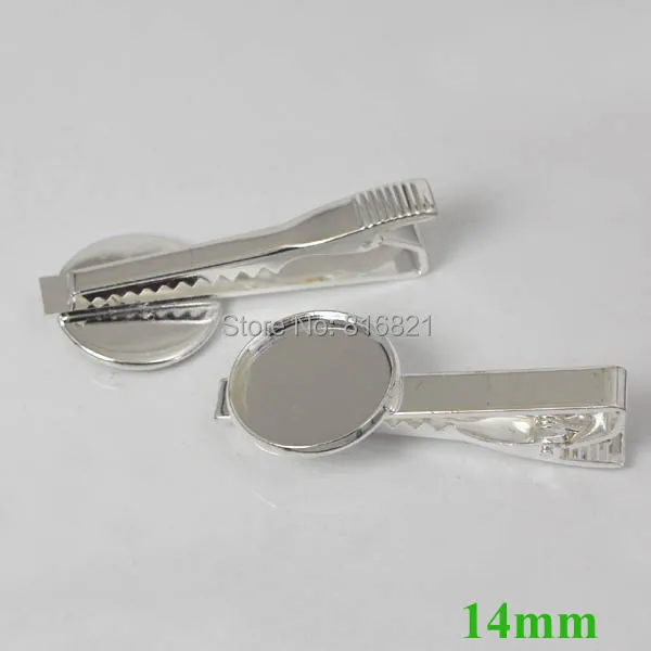 Tie Clip Bar with 14mm Round Bezel Blank Glass Cabochon Settings, Silver plated Brass Tie Clips Clasps Men's Jewelry 50pcs/lot
Tie Clip Bar with 14mm Round Bezel Blank Glass Cabochon Settings, Silver plated Brass Tie Clips Clasps Men's Jewelry 50pcs/lot