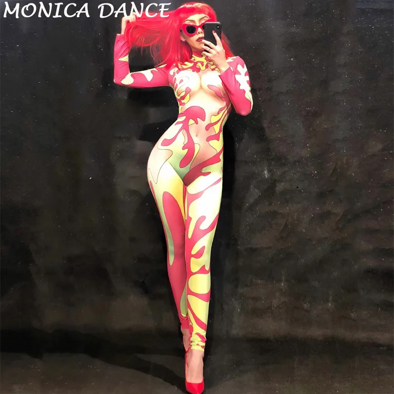 Women Multicolored Sexy Jumpsuit Nightclub Party Clothing Stage Wear Singer Dancer Costume
Women Multicolored Sexy Jumpsuit Nightclub Party Clothing Stage Wear Singer Dancer Costume