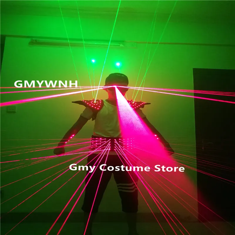 T26 Ballroom dance led robot costumes laser light man projector dj stage wears red laser vest green beams laser glasses bar ktv
T26 Ballroom dance led robot costumes laser light man projector dj stage wears red laser vest green beams laser glasses bar ktv