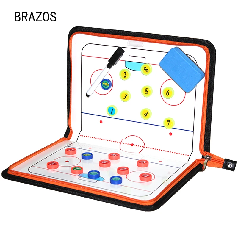 Zipper Ice Hockey Tactic Board Coach Tactical Board Advance Ice Hockey Game Referee Training Tactics Magnetic Ball Clipboard
Zipper Ice Hockey Tactic Board Coach Tactical Board Advance Ice Hockey Game Referee Training Tactics Magnetic Ball Clipboard