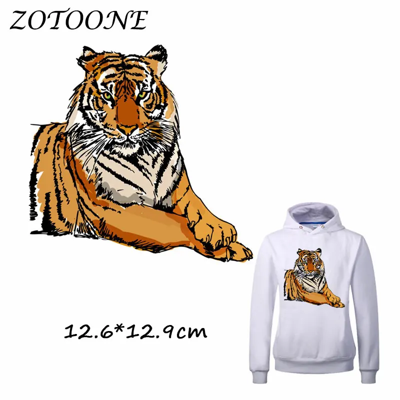 ZOTOONE Heat Transfer Clothes Stickers Tiger Patches for T Shirt Jeans Iron-on Transfers DIY Decoration Applique Clothes Parches
ZOTOONE Heat Transfer Clothes Stickers Tiger Patches for T Shirt Jeans Iron-on Transfers DIY Decoration Applique Clothes Parches