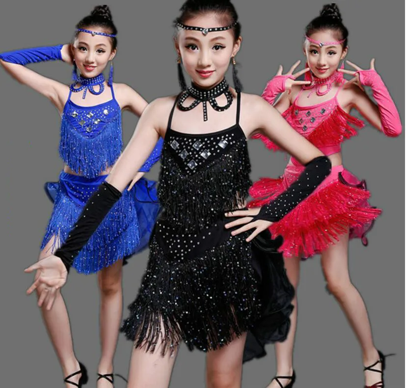 Child Tassels Latin Dance Elegant Sexy Sequin Latin Ballroom Dance Dress Child Kid Latin Competition Latin Dance Dress for Stage
Child Tassels Latin Dance Elegant Sexy Sequin Latin Ballroom Dance Dress Child Kid Latin Competition Latin Dance Dress for Stage