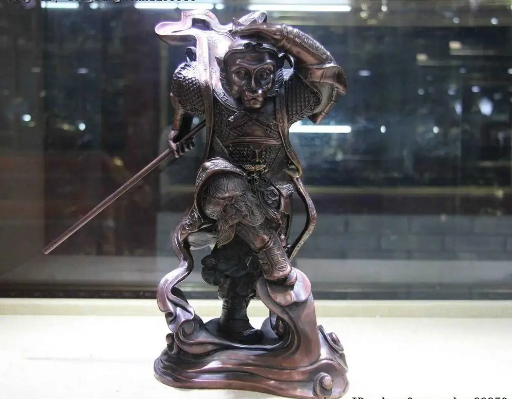 Китайская бронзовая Медь Xiyouji Monkey King Sun Wukong Wu Kong Hold Cudgel статуя
Китайская бронзовая Медь Xiyouji Monkey King Sun Wukong Wu Kong Hold Cudgel статуя