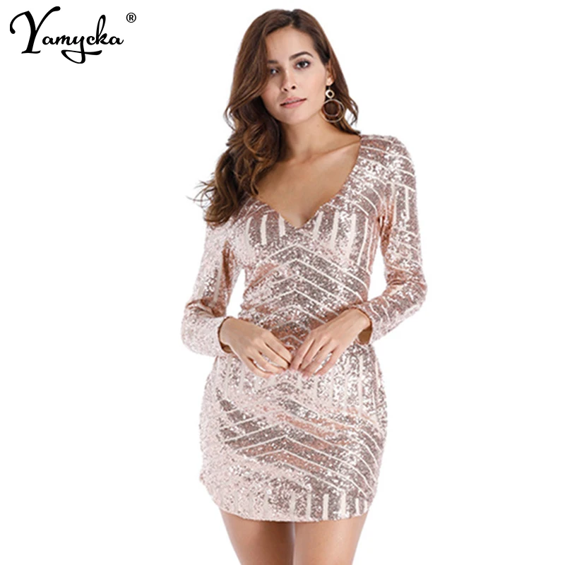 Sexy Mini Sequin Bodycon Dress Women Ladies Bandage Club Party Long Sleeve Deep V Neck Vestidos Dresses 2021 Autumn Summer New
Sexy Mini Sequin Bodycon Dress Women Ladies Bandage Club Party Long Sleeve Deep V Neck Vestidos Dresses 2021 Autumn Summer New