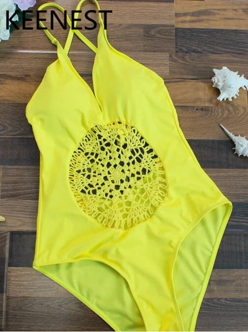 KEENEST 2018 One Piece Swimsuit Sexy Women Push Up Moniquini Hollow Flower Bandage Beach Swimwear Female Body Suit
KEENEST 2018 One Piece Swimsuit Sexy Women Push Up Moniquini Hollow Flower Bandage Beach Swimwear Female Body Suit