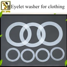 20pcs Clothing Eyelet Plastic Washer Clear Nylon Washer Shim Spacer Seals Washer Insulating Gasket Rings Eyelets O-Ring 14 Sizes