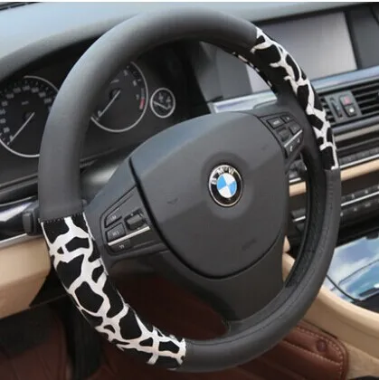 car steering wheel cover plush Leopard print k4 X3 X1 X6 X5 S80L S60L C70 leather | Автомобили и мотоциклы