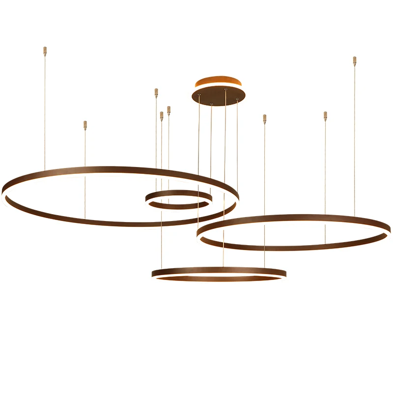 Diy creative rings modern led pendant lights for Living room dining room Brown/white aluminum Pendant lamp suspension luminaire
Diy creative rings modern led pendant lights for Living room dining room Brown/white aluminum Pendant lamp suspension luminaire