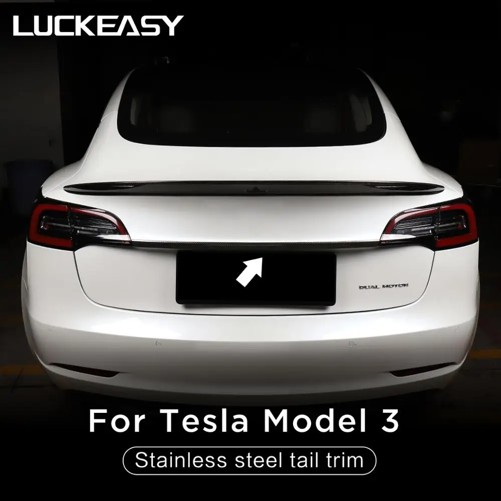 LUCKEASY Car Stainless steel tail trim For Tesla Model 3 2017-2021 Tail Gate tail trim 1 PCS / set
LUCKEASY Car Stainless steel tail trim For Tesla Model 3 2017-2021 Tail Gate tail trim 1 PCS / set