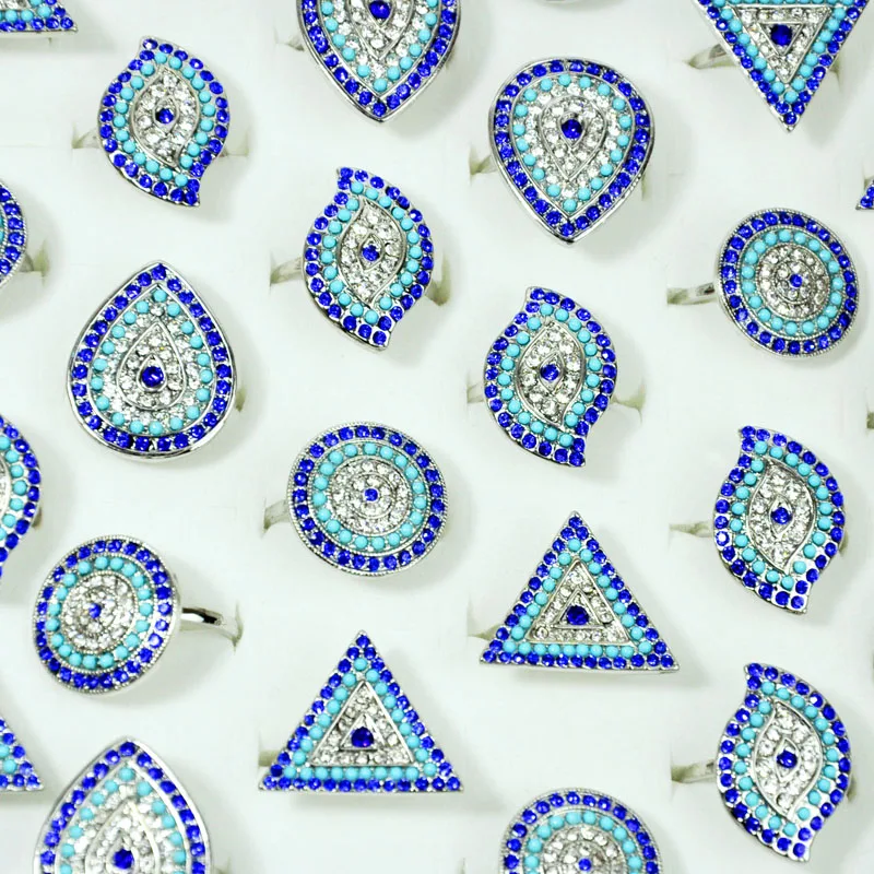 50Pcs Fashion Hot sale Vintage Blue Crystals Women's Rings lot for Women Female anel Crystals Jewelry top quality LR4106
50Pcs Fashion Hot sale Vintage Blue Crystals Women's Rings lot for Women Female anel Crystals Jewelry top quality LR4106