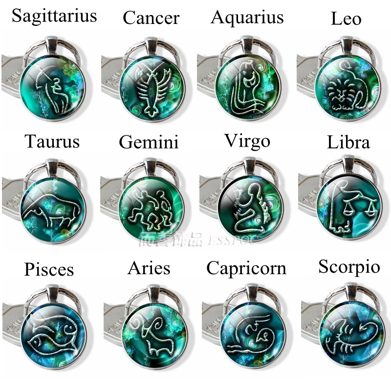 12 Constellation Zodiac Sign Bag Pendent Car Keychain Keyring Glass Cabochon Dome Jewelry Key Chain Men Women Birthday Gift
12 Constellation Zodiac Sign Bag Pendent Car Keychain Keyring Glass Cabochon Dome Jewelry Key Chain Men Women Birthday Gift