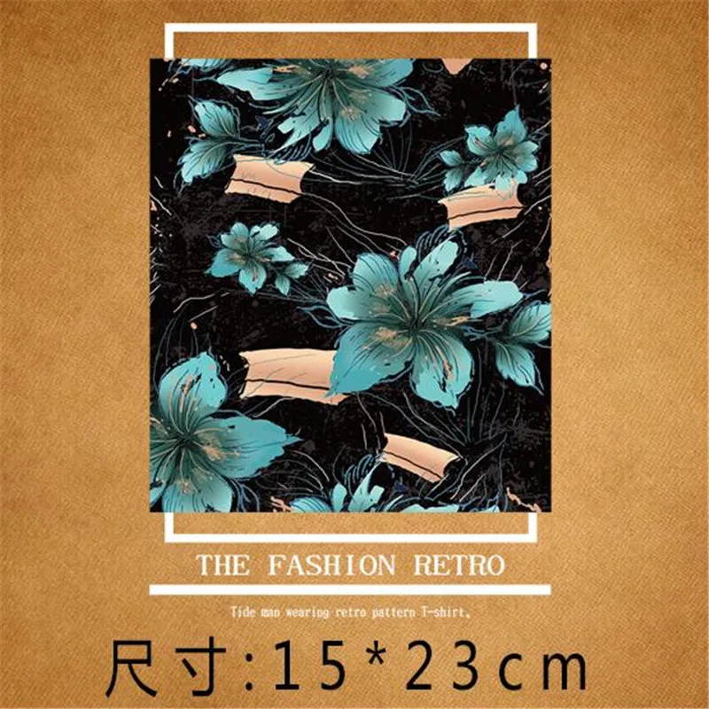 T shirt Women patch 23cm fashion retro iron on patches for clothing transfer printing clothes for girls DIY street icon stickers
T shirt Women patch 23cm fashion retro iron on patches for clothing transfer printing clothes for girls DIY street icon stickers