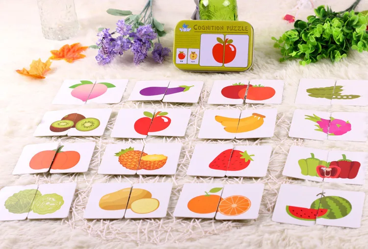 New Arrival Baby Toys Infant Early Head Start Training Puzzle Cognitive Card Vehicl/Fruit/Animal/Life Set Pair Puzzle Baby Gift
New Arrival Baby Toys Infant Early Head Start Training Puzzle Cognitive Card Vehicl/Fruit/Animal/Life Set Pair Puzzle Baby Gift