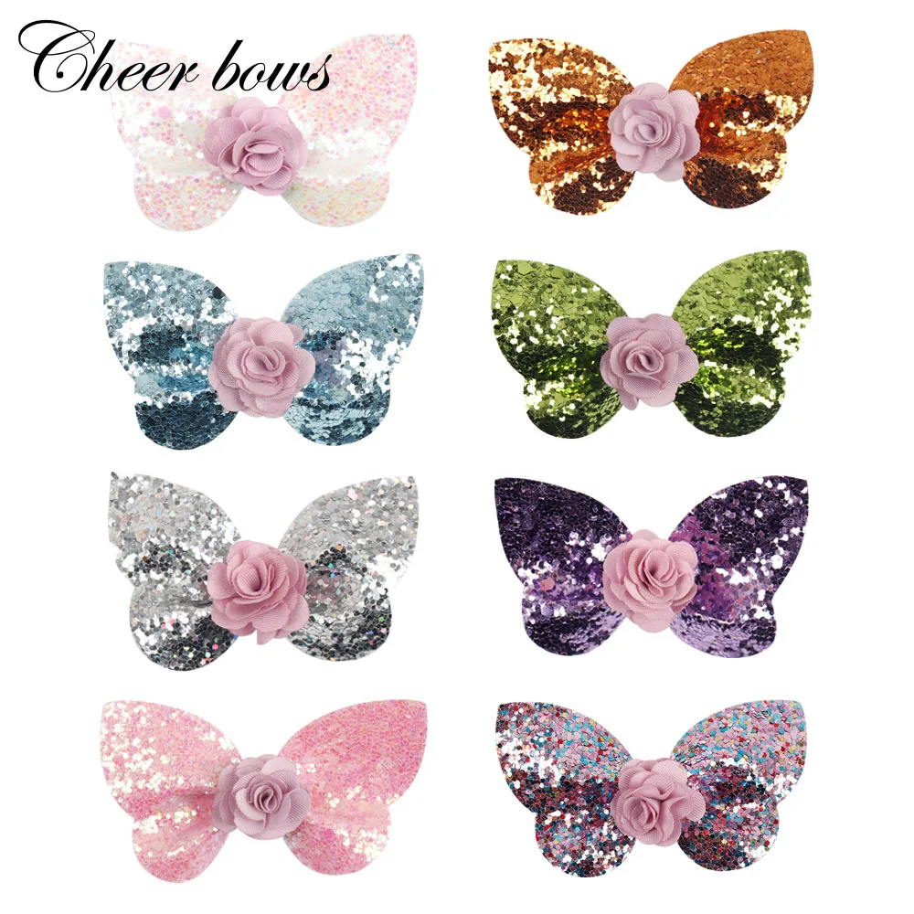 2Pcs/2.5" Hair Accessories Hair Bows Girls Glitter Butterfly Hairpins Flower Rainbow Knot Hairgrips Princess Shiny Hair Clips
2Pcs/2.5" Hair Accessories Hair Bows Girls Glitter Butterfly Hairpins Flower Rainbow Knot Hairgrips Princess Shiny Hair Clips