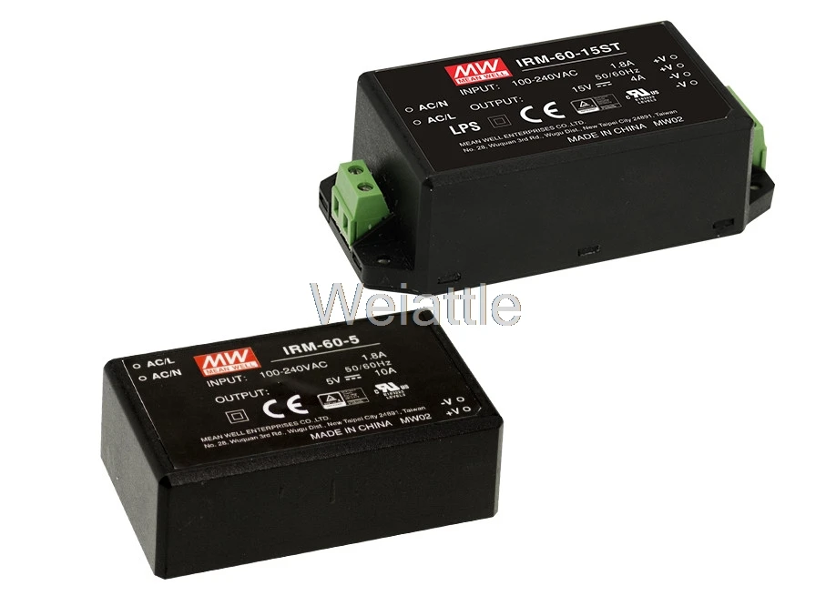 MEAN WELL original IRM-60-12 12V 5A meanwell IRM-60 12V 60W PCB mounting style