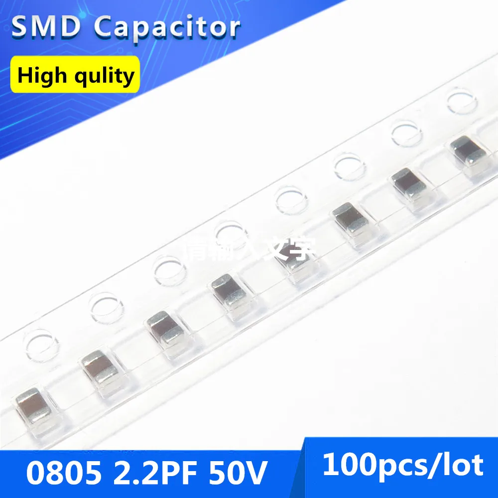 100pcs SMD Thick Film Chip Multilayer Ceramic Capacitor 0805 2.2PF 50V COG/NPO 0.25%
100pcs SMD Thick Film Chip Multilayer Ceramic Capacitor 0805 2.2PF 50V COG/NPO 0.25%