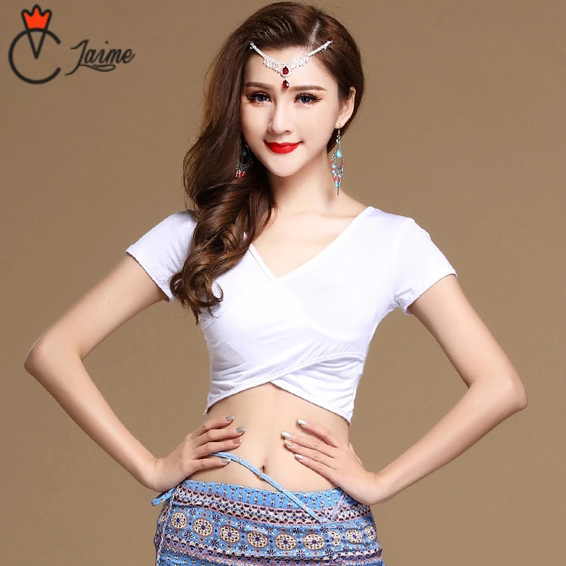 Women Belly Dance Clothes Upper Tops Sexy Bodysuit Deep V Neck Modal Gilrs Top for dance class practice wear
Women Belly Dance Clothes Upper Tops Sexy Bodysuit Deep V Neck Modal Gilrs Top for dance class practice wear