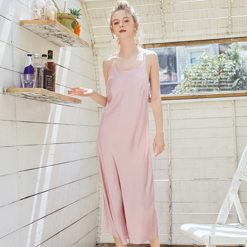 SSH0358 Satin Silk Sleepwear Women Sexy Long Nightgown Lady Solid Silky Night Dress Female Night Gown Women Nightwear Nightdress
SSH0358 Satin Silk Sleepwear Women Sexy Long Nightgown Lady Solid Silky Night Dress Female Night Gown Women Nightwear Nightdress