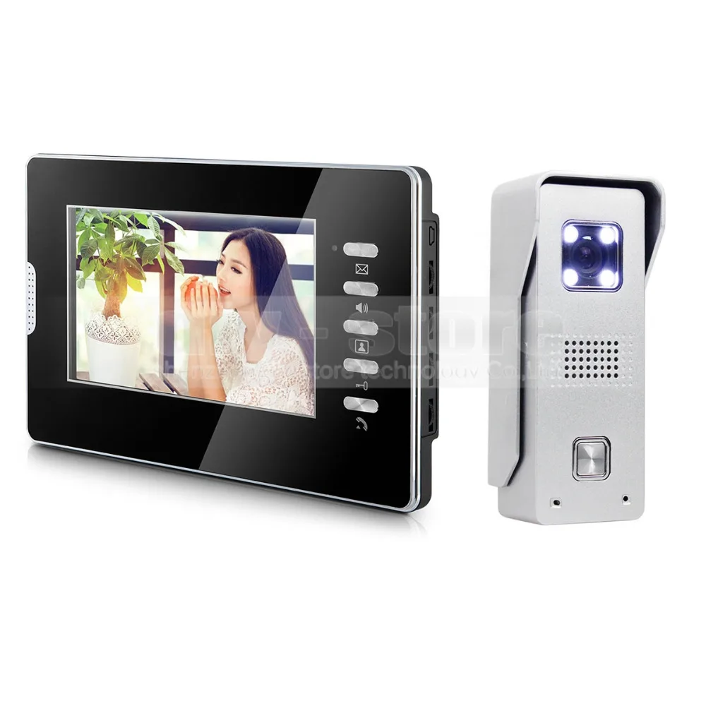 DIYSECUR Video Door Phone Intercom System 7" Color LCD Monitor 700TVL CMOS Camera 1 v 1
DIYSECUR Video Door Phone Intercom System 7" Color LCD Monitor 700TVL CMOS Camera 1 v 1
