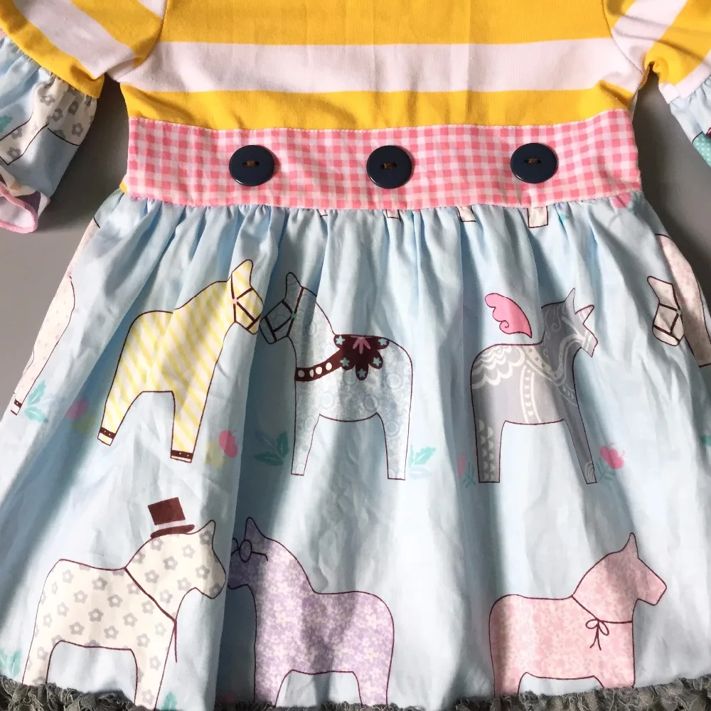 new girl's dress children's dress girl's dress with gray lace Autumn button dresses unicorn
new girl's dress children's dress girl's dress with gray lace Autumn button dresses unicorn