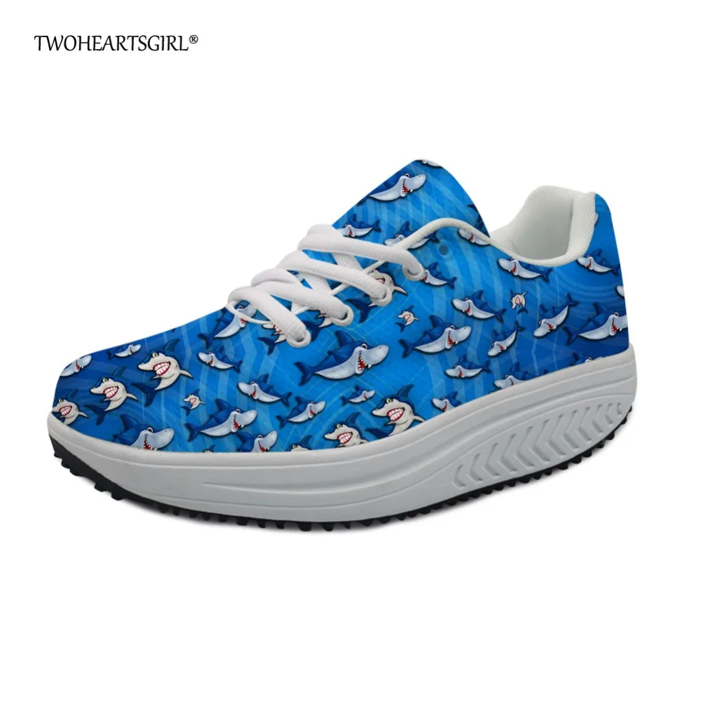 Twoheartsgirl Ocean Style Shark Print Platform Shoes Casual Female Women Swing Shoes Personalized Ladies Wedge Health Shoes Blue 
Twoheartsgirl Ocean Style Shark Print Platform Shoes Casual Female Women Swing Shoes Personalized Ladies Wedge Health Shoes Blue