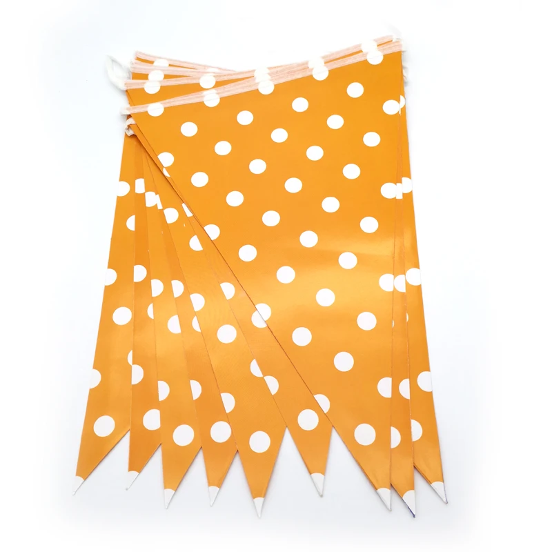 1set/lot Happy Birthday Pennants Orange Polka Dots Theme Hanging Banner Baby Shower Party Decorations Kids Girls Favors Flags
1set/lot Happy Birthday Pennants Orange Polka Dots Theme Hanging Banner Baby Shower Party Decorations Kids Girls Favors Flags