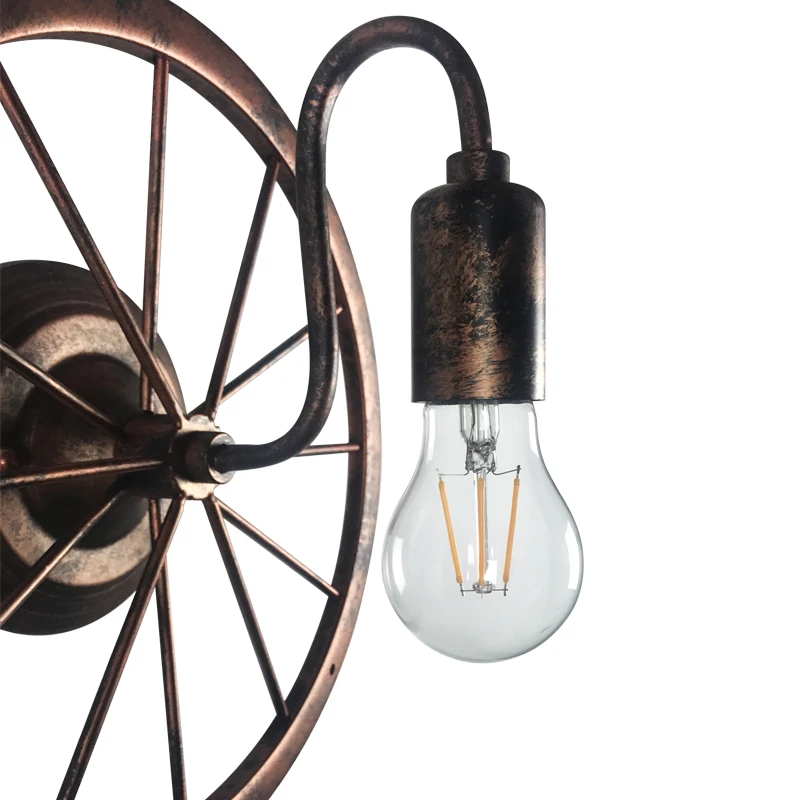 Retro Loft Creative Wheel E27 wall lamps industrial wind restaurant wall cafe hallway corridor led creative American Wall lights
Retro Loft Creative Wheel E27 wall lamps industrial wind restaurant wall cafe hallway corridor led creative American Wall lights