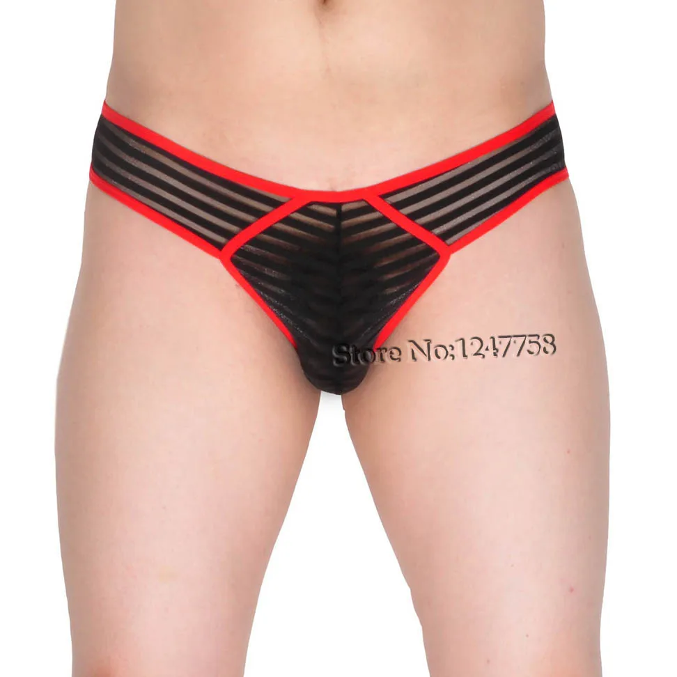 Men s sheer bikini underwear