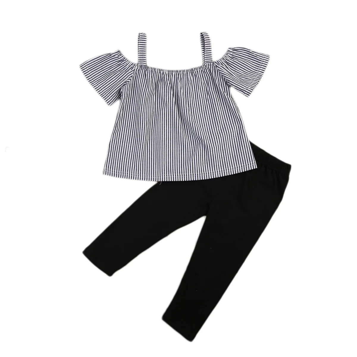 High Quality Baby Girls Clothes Casual Off Shoulder Tops T-Shirt Striped Print Long Pants 2PCs Outfits Kid Clothing Set
High Quality Baby Girls Clothes Casual Off Shoulder Tops T-Shirt Striped Print Long Pants 2PCs Outfits Kid Clothing Set