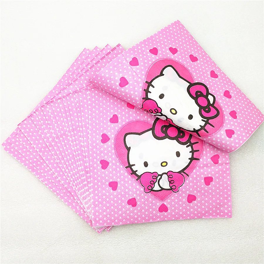 Малыш день рождения рисунок Hello Kitty вечерние принадлежности украшение скатерть