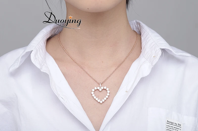 Duoying Necklace Women Crystal Pendant Necklace Choker Stone Women Zirconia Chains Heart Necklaces Women
Duoying Necklace Women Crystal Pendant Necklace Choker Stone Women Zirconia Chains Heart Necklaces Women