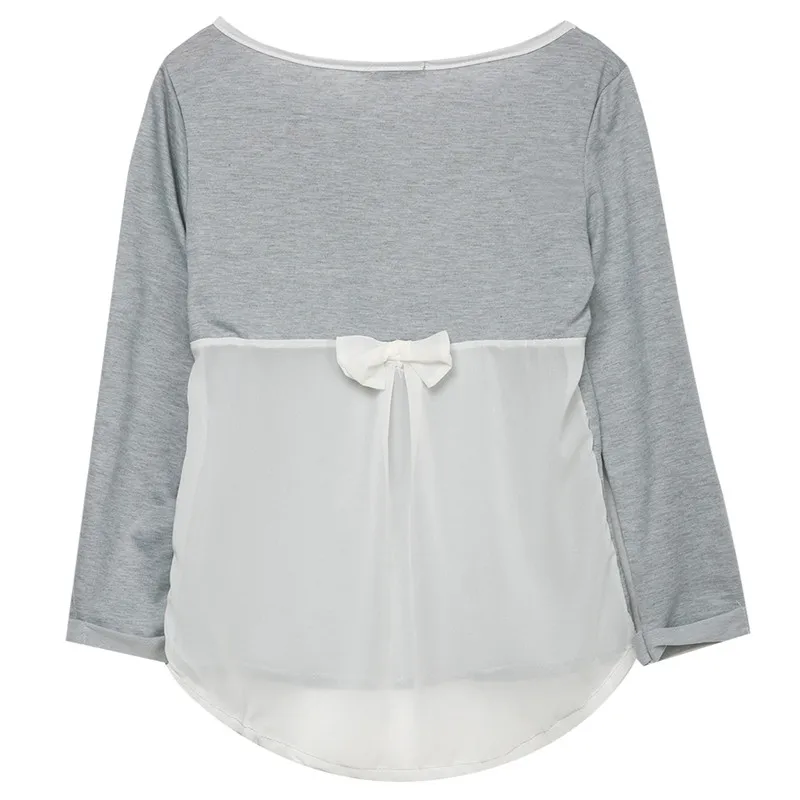 Hot sell Fashion Women Ladies Casual Long Sleeve Tee Tops casual chiffon patchwork bow T-shirt tops
Hot sell Fashion Women Ladies Casual Long Sleeve Tee Tops casual chiffon patchwork bow T-shirt tops
