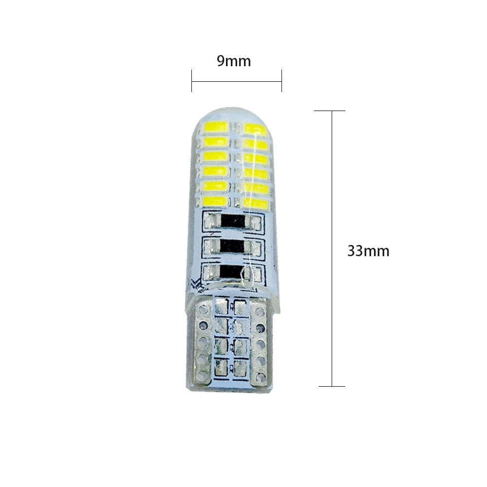 100 шт. T10 4014 24LED W5W автомобильный боковой клинообразный светильник задний для