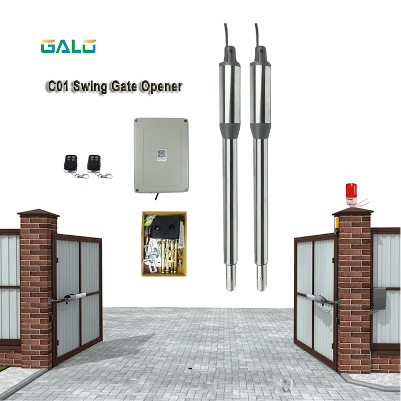 Wireless swing gate opener remote control number optional smart video phone control AC110-AC220V Auto Swing Gate Motor
Wireless swing gate opener remote control number optional smart video phone control AC110-AC220V Auto Swing Gate Motor