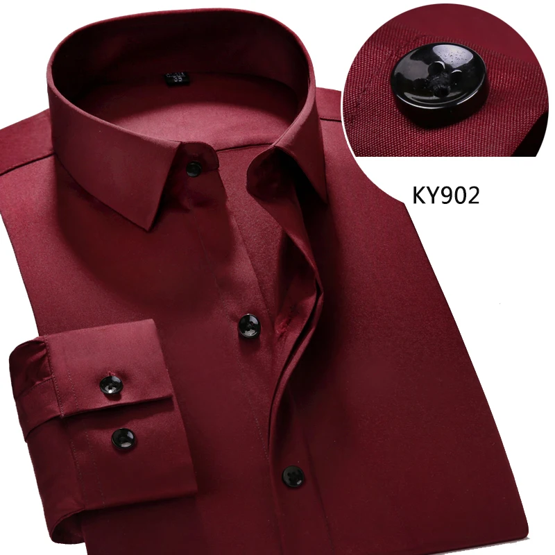 Covrlge Male Social Shirt Spring New Solid French Men's Dress Shirt Brand Clothing Long Sleeve Business Shirts Red Camisa MCL154
Covrlge Male Social Shirt Spring New Solid French Men's Dress Shirt Brand Clothing Long Sleeve Business Shirts Red Camisa MCL154