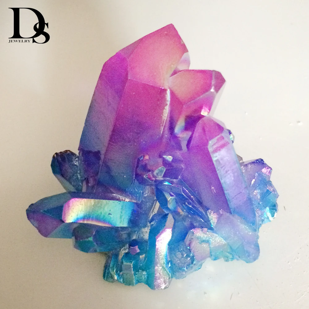 Rare! Natural Aura Titanium Tow-Tone Quartz Crystal Cluster Reiki Healing Lemurian Seed Charm Minerals Specimen
Rare! Natural Aura Titanium Tow-Tone Quartz Crystal Cluster Reiki Healing Lemurian Seed Charm Minerals Specimen