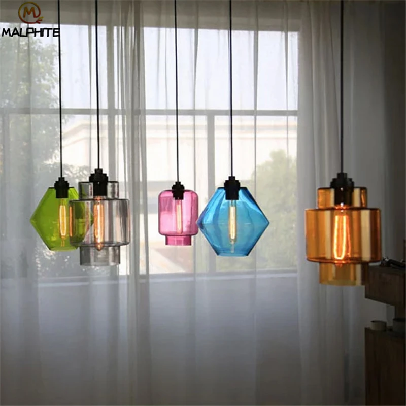 Modern Deformed Color Glass Pendant Lights Living Room Restaurant Hanging Pendant Lamp Cafe Industrial Decor Lighting Fixtures
Modern Deformed Color Glass Pendant Lights Living Room Restaurant Hanging Pendant Lamp Cafe Industrial Decor Lighting Fixtures