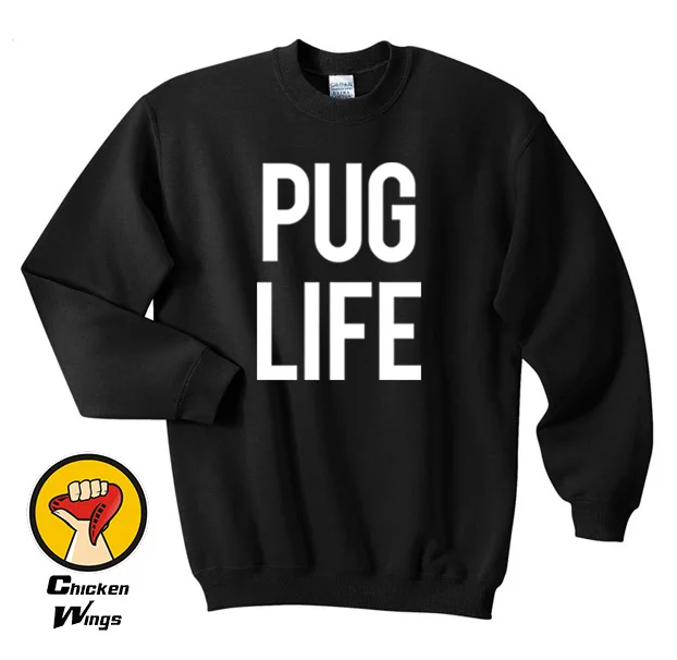 Pug Life printed mens womens girls funny swag street hipster Top Crewneck Sweatshirt Unisex More Colors XS - 2XL
Pug Life printed mens womens girls funny swag street hipster Top Crewneck Sweatshirt Unisex More Colors XS - 2XL